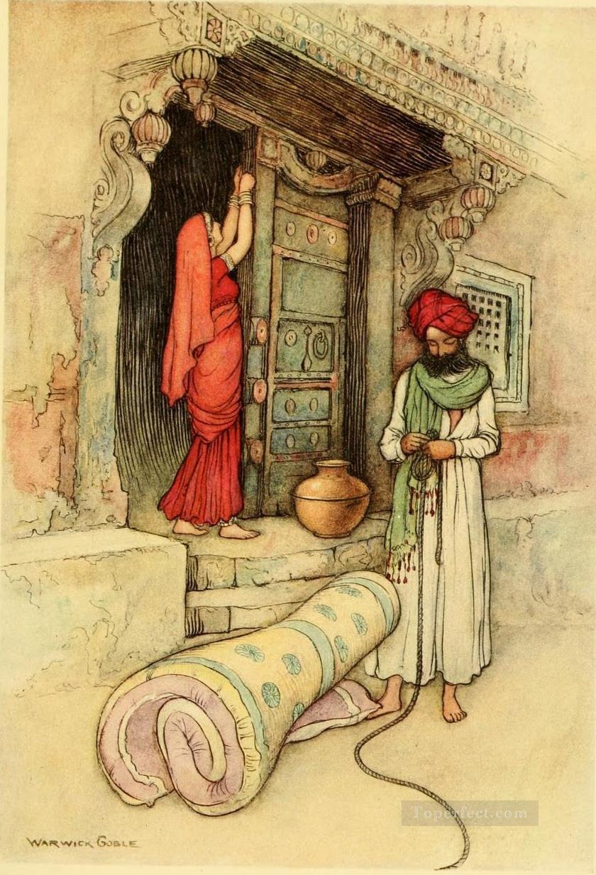 Warwick Goble Falk Tales of Bengal 12 from India Oil Paintings